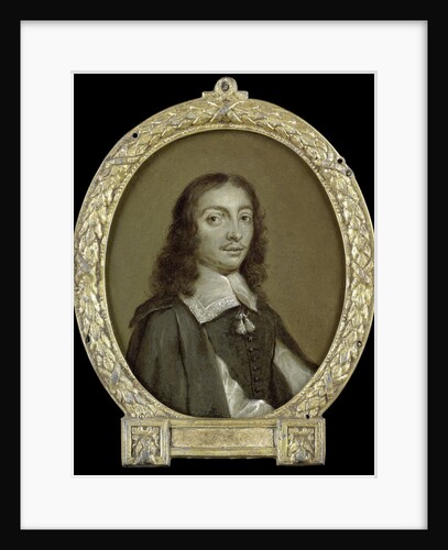 Portrait of Frans Godin, Poet in Brussels Belgium by Jan Maurits Quinkhard