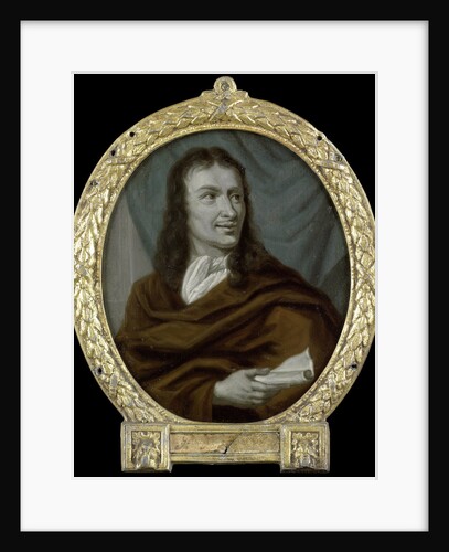 Portrait of Pieter Verhoek, Poet and Marble Painter in Amsterdam by Arnoud van Halen