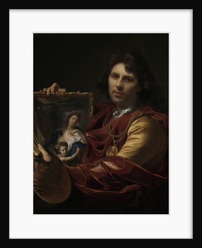 Self-portrait with the Portrait of his Wife, Margaretha van Rees, and their Daughter Maria by Adriaen van der Werff