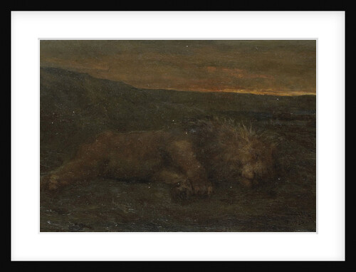 Sleeping Lion by night by John Macallan Swan