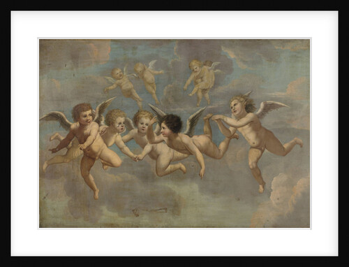 Pointing putti by Anonymous