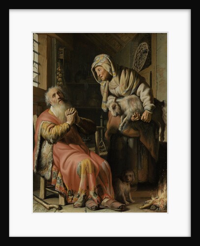 Tobit and Anna with the Kid by Rembrandt Harmensz. van Rijn