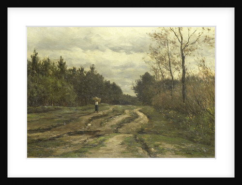 Country road near Laren, Noord-Holland by Willem Roelofs I