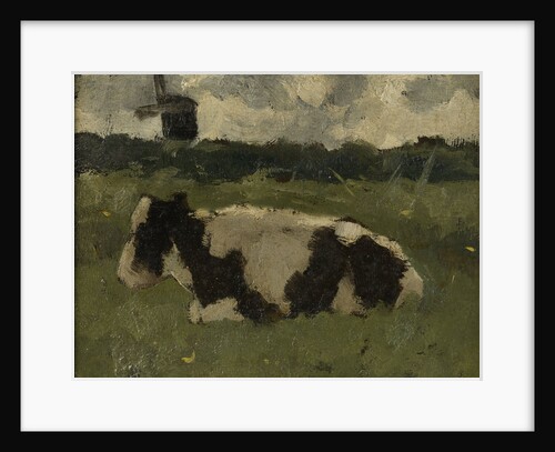 Lying cow with mill by Richard Roland Holst