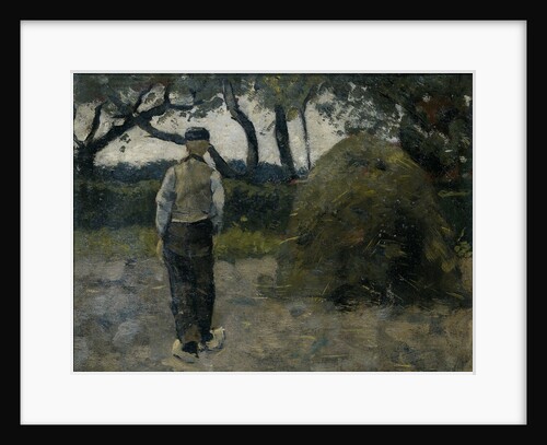 Farmer near a haystack, 1889 by Richard Roland Holst