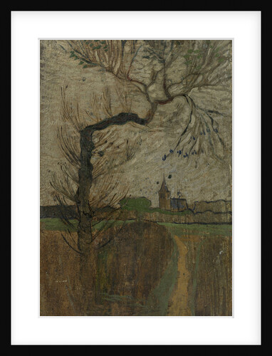 Footpath with willow and village on the horizon, 1891 by Richard Roland Holst