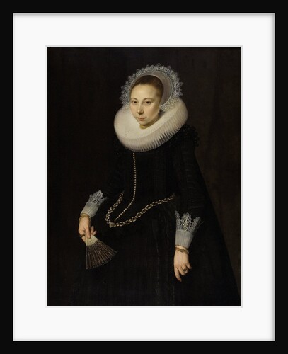 Portrait of Maria Overrijn van Schoterbosch, Wife of Dirck Corver by Cornelis van der Voort