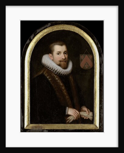 Portrait of Floris Gerritsz Overrijn van Schoterbosch by Cornelis Engelsz.