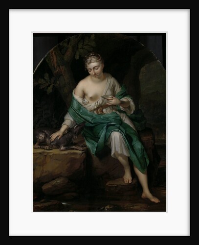 A Woman with a Dog by Herman van der Mijn