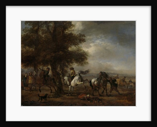 The Kicking White Horse by Philips Wouwerman