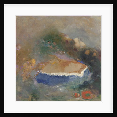 Ophélie, la cape bleue sur les eaux by Odilon Redon