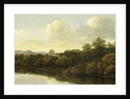 Wooded Landscape with River by Johan de Lagoor