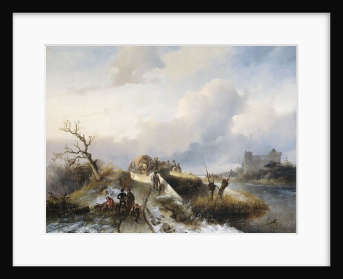 Return from the Hunt, Charles Rochussen by Johannes Franciscus Hoppenbrouwers
