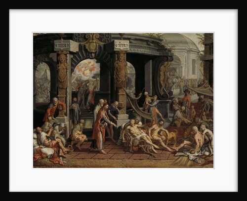 The Healing of the Paralytic, Pool of Bethesda by Pieter Aertsen