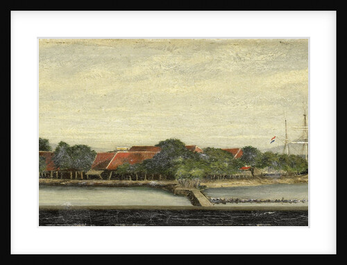 View of the island Kuiper in the bay of Batavia Jakarta Indonesia by Jacob Pieter Mercier