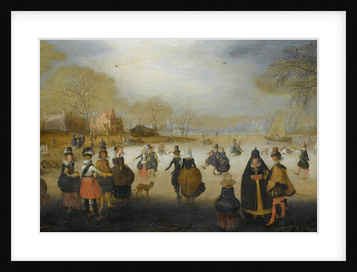 Winter Landscape with Skaters by Adam van Breen