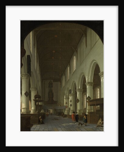 Interior of the Oude Kerk in Delft from the Choir toward the Portal by Cornelis de Man