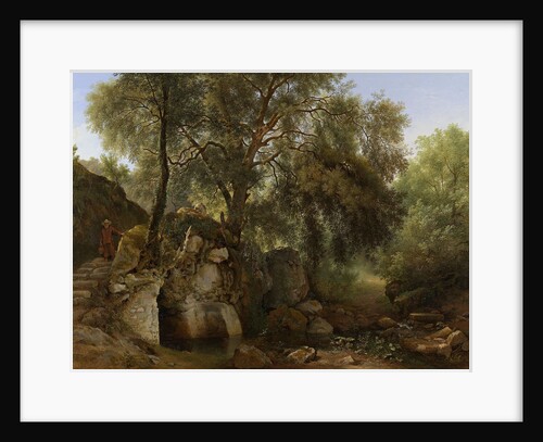 View in the Park of the Villa Chigi at Ariccia by Abraham Teerlink