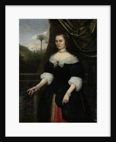 Portrait of Dina Lems, Wife of Jan Valckenburgh by Daniel Vertangen