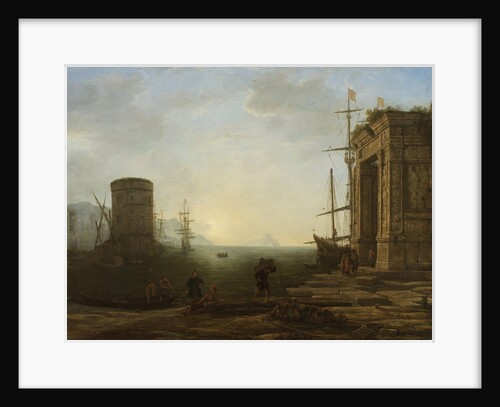 Harbour at Sunrise, Gellée, Le Lorrain by Claude