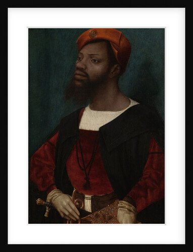 Portrait of an African Man, Christophle le More? by Jan Jansz Mostaert