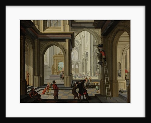 Iconoclasm in a Church by Dirck van Delen