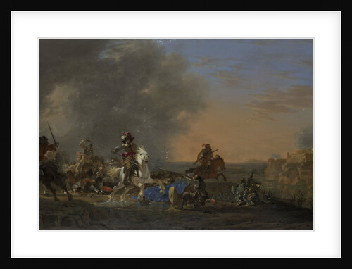 Cavalry Charge at Sunset by Jan Asselijn