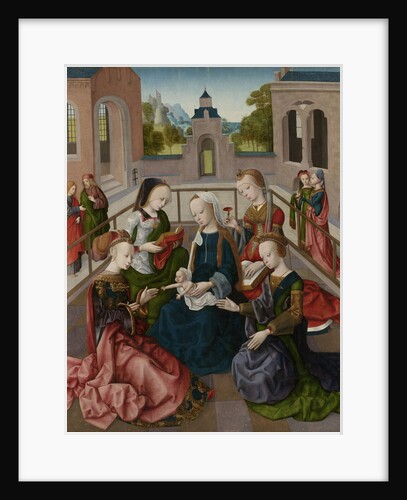 The Virgin and Child with Four Holy Virgins by Master of the Virgo inter Virgines