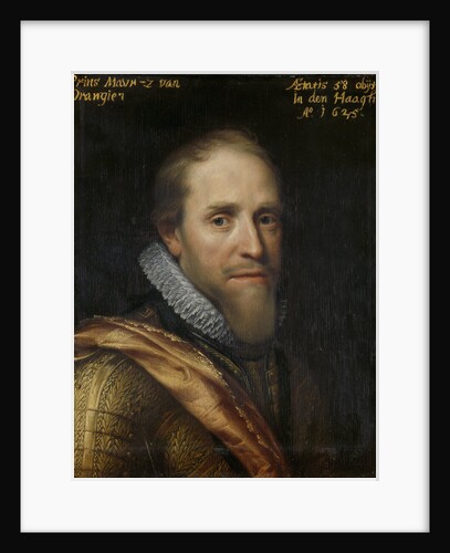 Portrait of Maurice, Prince of Orange, Maurits van Oranje by Workshop of Michiel Jansz van Mierevelt