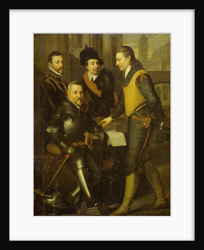 Group Portrait of the four Brothers of William I, Prince of Orange: the Counts of Nassau Jan, Hendrik, Adolf, and Louis by Workshop of Wybrand de Geest