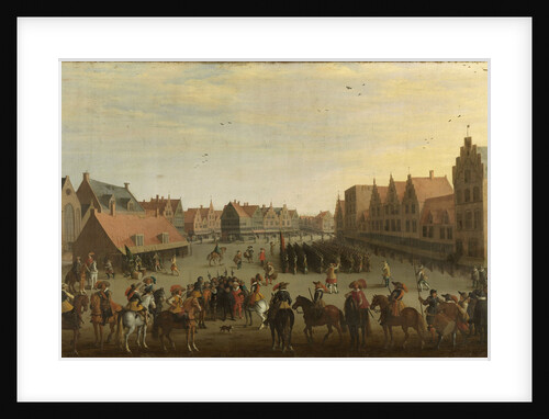 Disbanding of the Waardgelders by Prince Maurice on the Neude at Utrecht, 31 July 1618 by Joost Cornelisz. Droochsloot