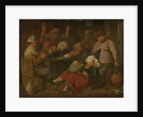 Peasant Carouse by Adriaen Brouwer