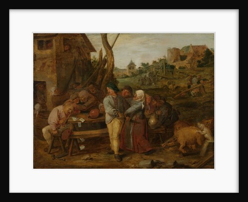 Peasant Brawl by Adriaen Brouwer