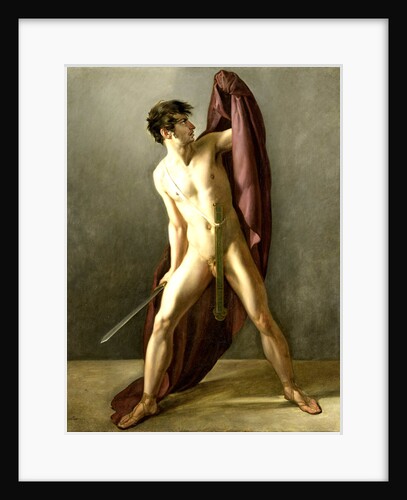 Warrior with Sword Drawn by Joannes Echarius Carolus Alberti