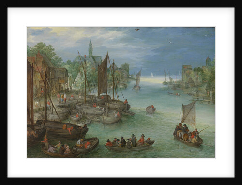 View of a City along a River by Jan Brueghel I