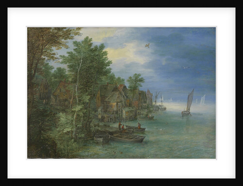 View of a Village along a River by Jan Brueghel I