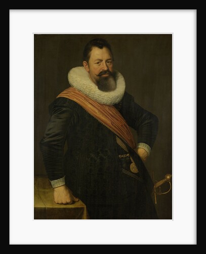 Portrait of Jochem Hendricksz. Swartenhont, Lieutenant-Admiral of Holland, Husband of Elisabeth Bas by Nicolaes Eliasz. Pickenoy