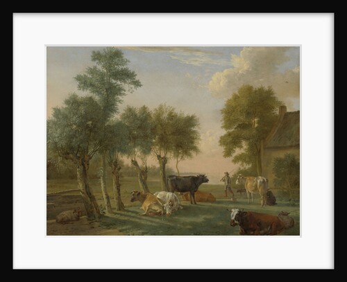 Cows in a Meadow near a Farm by Paulus Potter