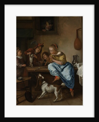 Children Teaching a Cat to Dance, Known as ‘The Dancing Lesson’ by Jan Havicksz. Steen