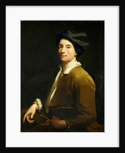 Portrait of a Painter, probably a Self Portrait by Christoffel Lubienitzki