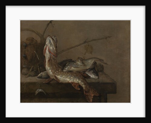 Still life with fish by Pieter van Noort