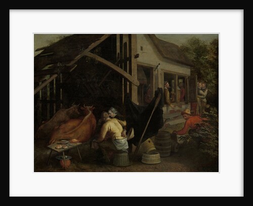 Couples Making Love at a Village Inn by Aert Pietersz.