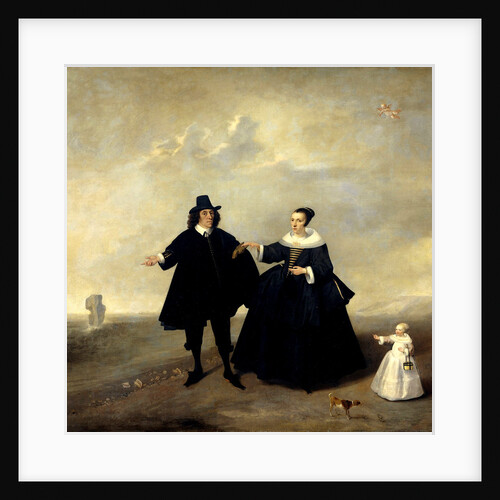 Portrait of a Married Couple with Child, Members of the Beresteyn Family by Anonymous