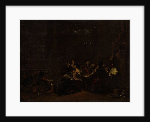 Pashur Smites Jeremiah in the Temple, Fight during a meal of priests and monks in a temple of Jupiter by Leonaert Bramer