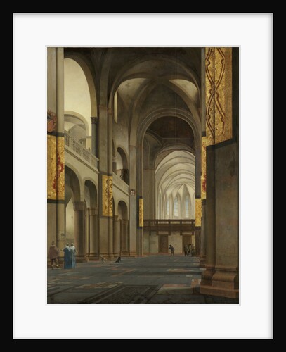 The Nave and Choir of the Mariakerk in Utrecht, The Netherlands by Pieter Jansz. Saenredam
