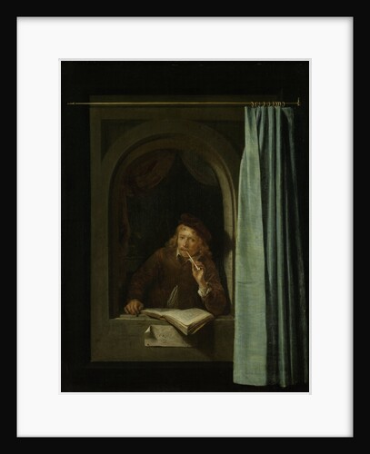 Man Smoking a Pipe by Gerard Dou