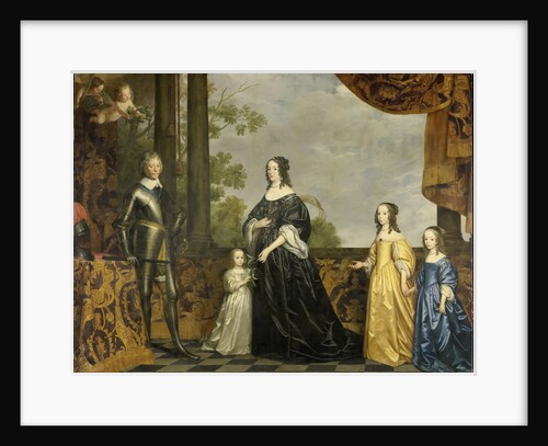 Portrait of Frederick Henry, Prince of Orange, with his Wife Amalia of Solms-Braunfels and their three youngest Daughters Albertina Agnes, Henrietta Catharina, and Maria by Gerard van Honthorst