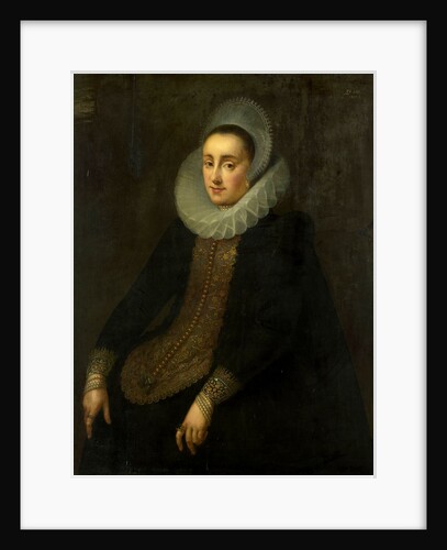 Portrait of Lucretia del Prado, Wife of Jeremias Boudinois by Gortzius Geldorp