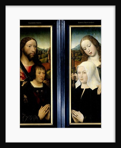 Two Wings of a Triptych with the Donor, Thomas Isaacq by Master of the Magdalen Legend