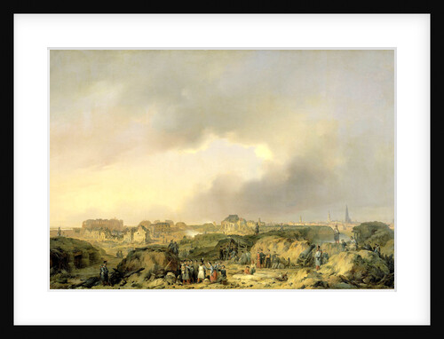 The Citadel of Antwerp, Belgium, shortly after the siege of 19 November - 23 December, 1832 by Ferdinand De Braekeleer I